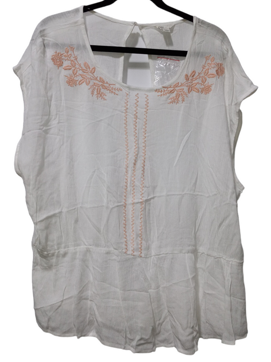 Blouse Sleeveless By Cato  Size: 1x
