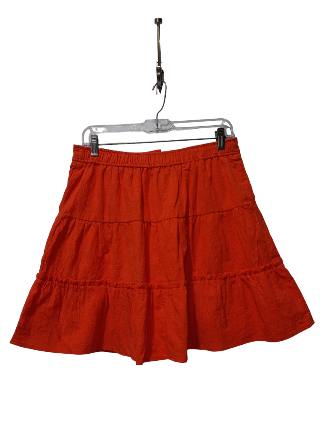 Orange Skirt Mini & Short Clothes Mentor, Size L