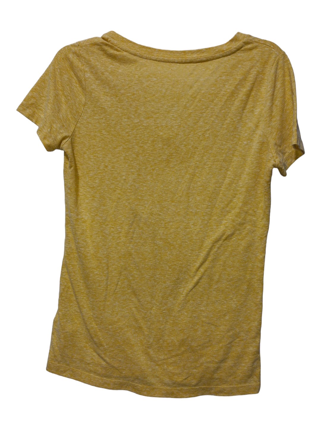 Yellow Top Short Sleeve Basic Mossimo, Size M