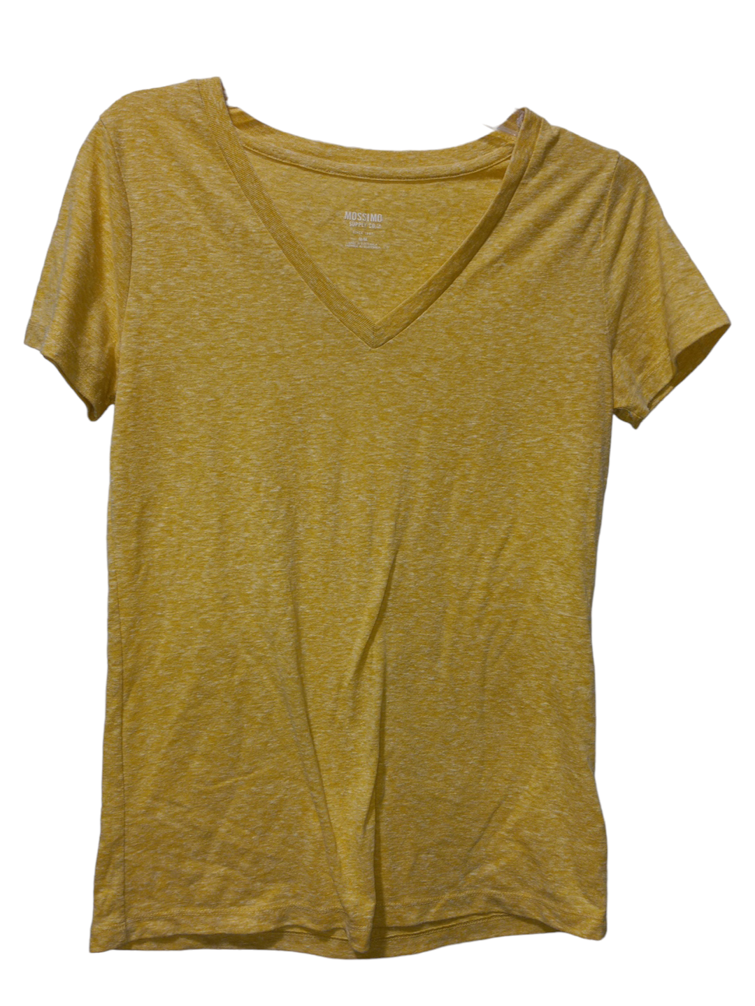 Yellow Top Short Sleeve Basic Mossimo, Size M