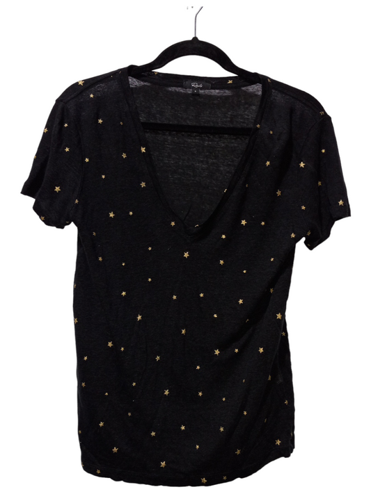 Black & Gold Top Short Sleeve Rails, Size S