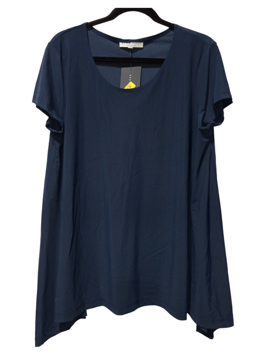 Navy Blouse Short Sleeve Bryn Walker, Size M