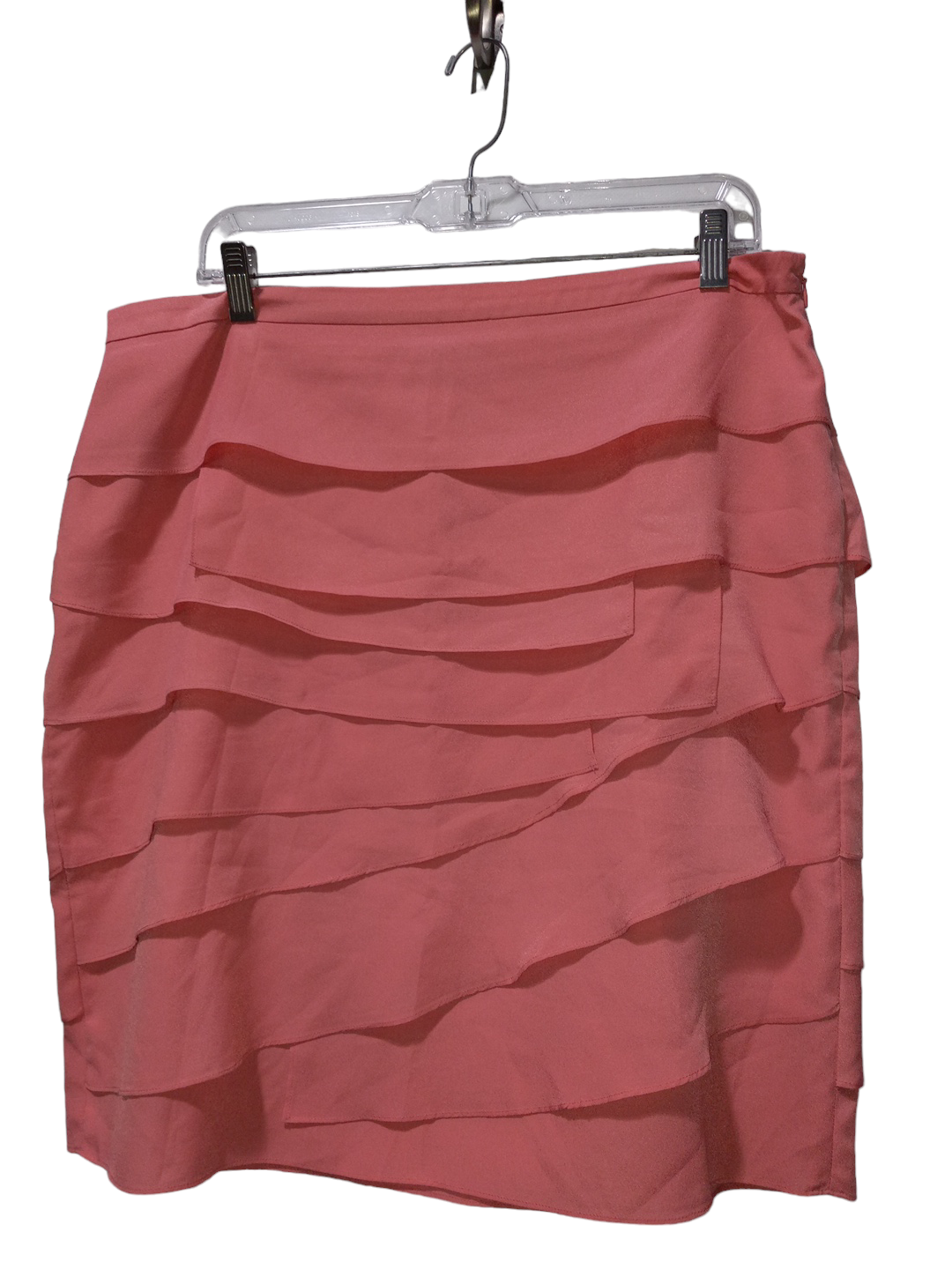 Pink Skirt Midi August Silk, Size L