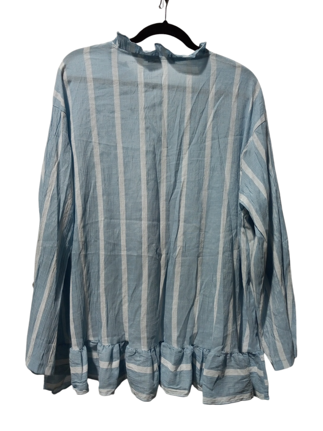 Blouse Long Sleeve By Misslook In Striped Pattern, Size: 3x