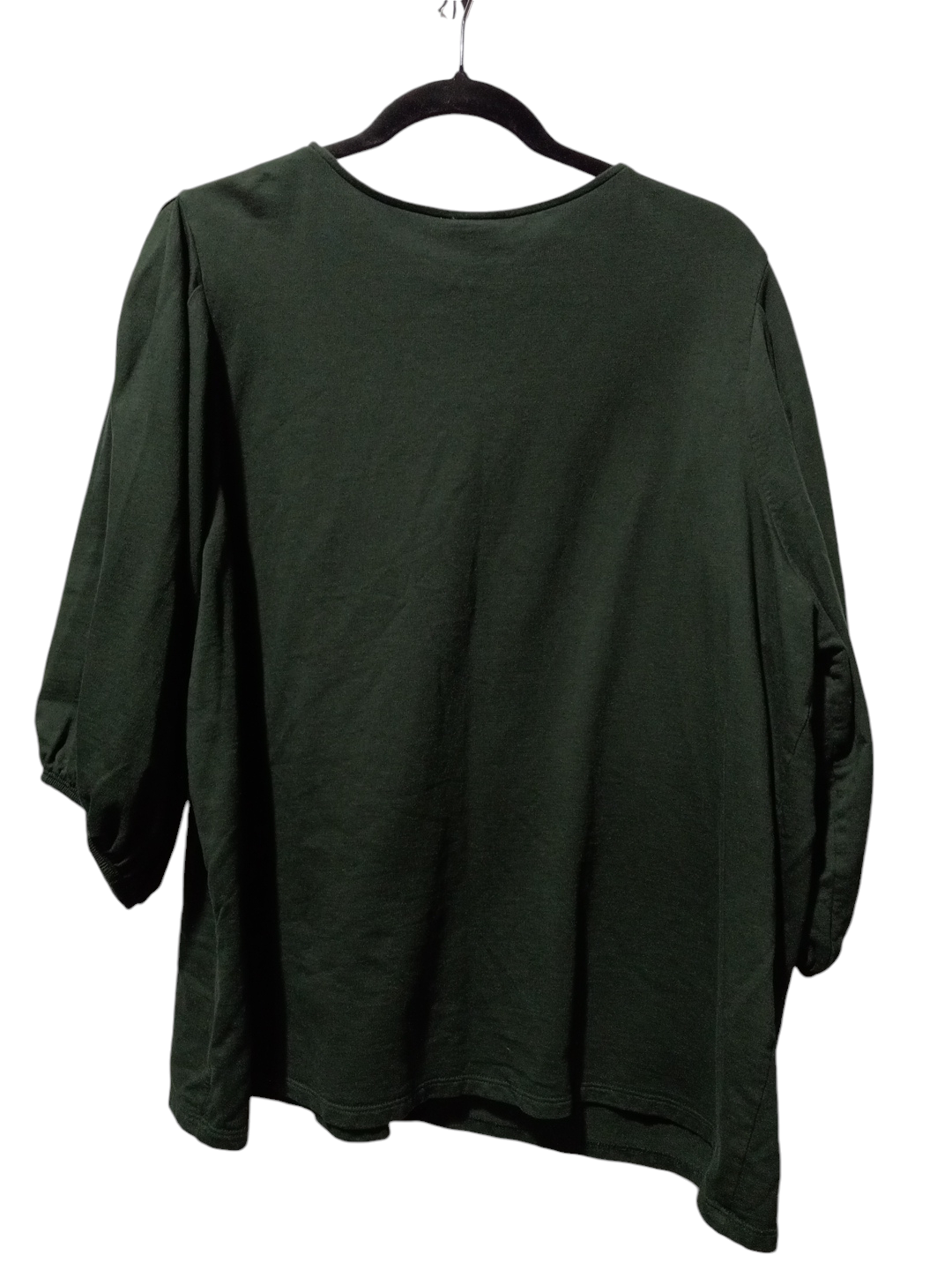 Top 3/4 Sleeve By Ava & Viv In Green, Size: 2x