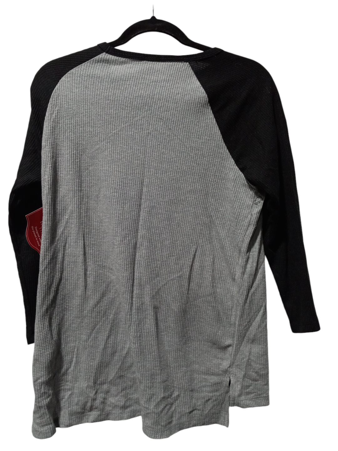 Top Long Sleeve By Holiday Time In Black & Grey, Size: Xs