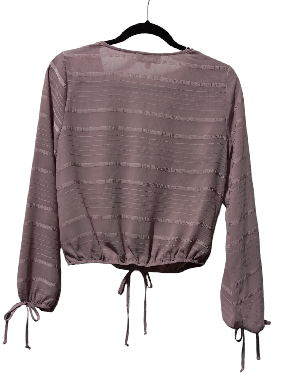 Blouse Long Sleeve By Clothes Mentor In Purple, Size: S