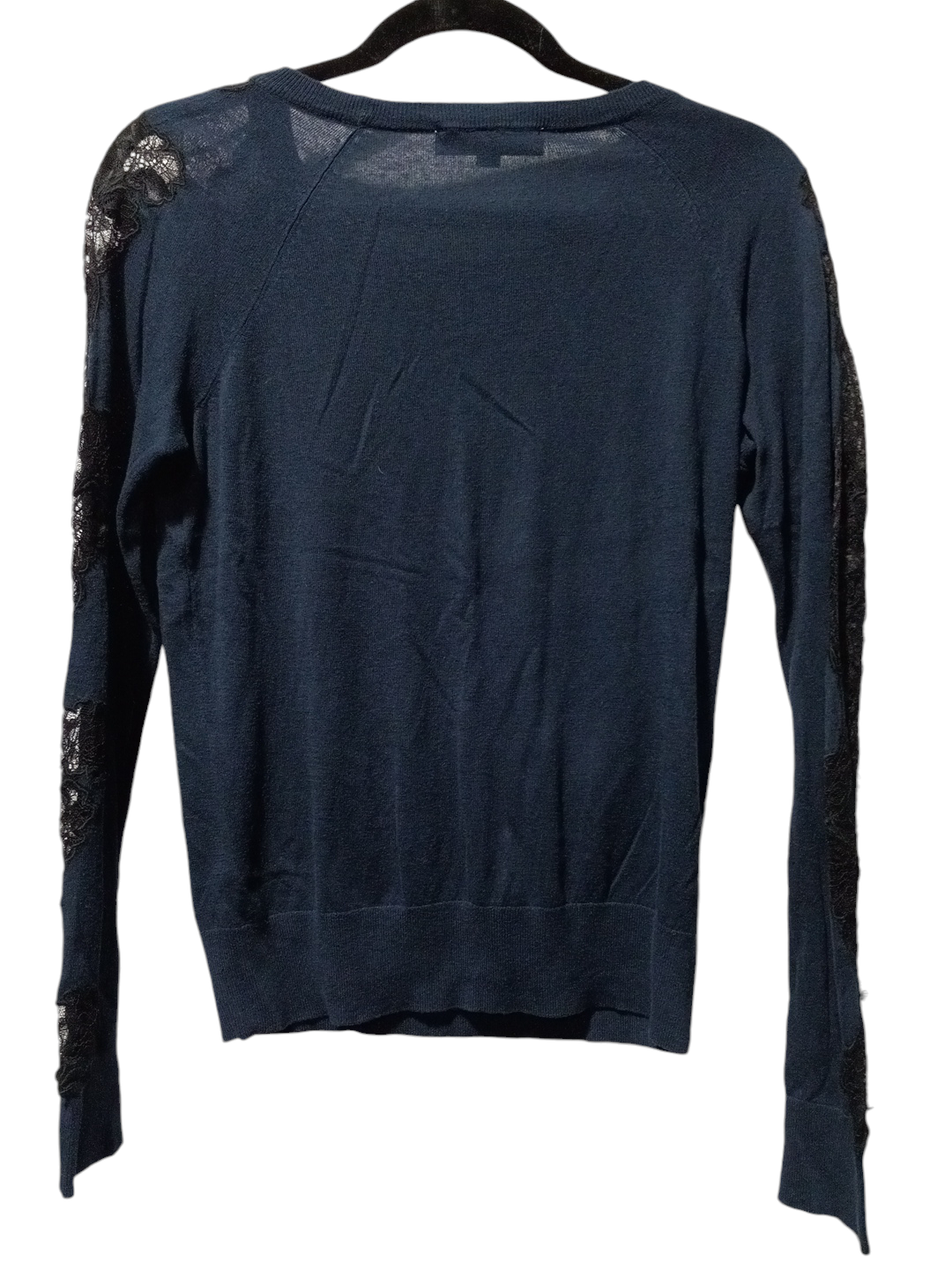 Sweater By Loft In Black & Blue, Size: Xs