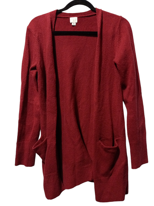 Cardigan By A New Day In Red, Size: Xs