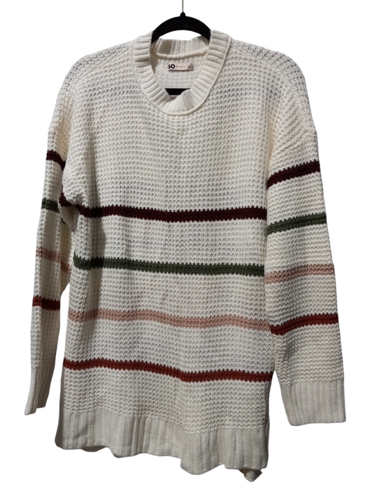 Sweater By So In Striped Pattern, Size: Xl