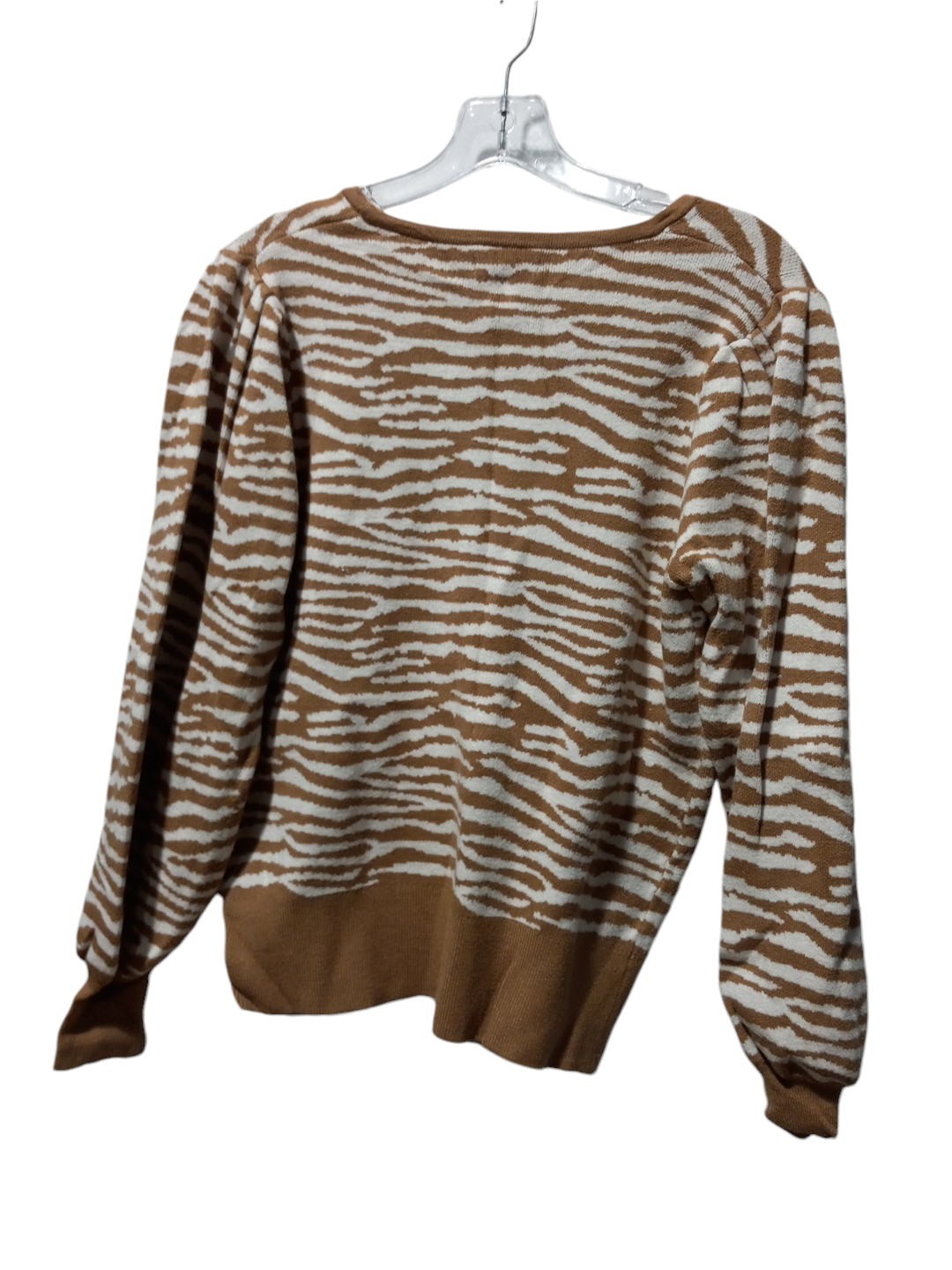 Sweater By Nine West In Animal Print, Size: L