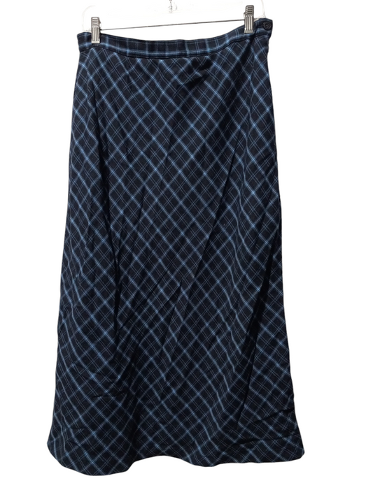 Skirt Maxi By Sag Harbor In Plaid Pattern, Size: L