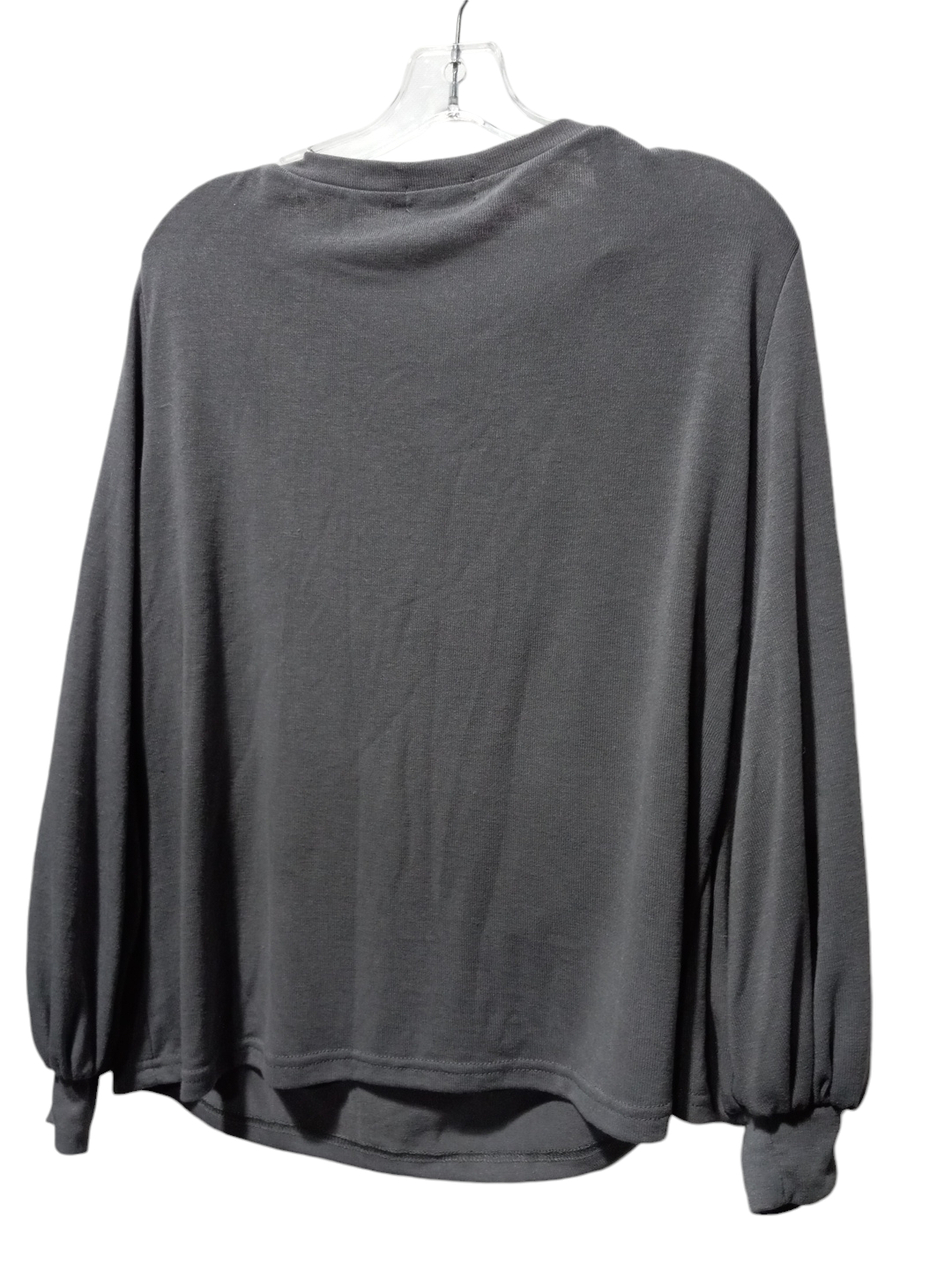 Top Long Sleeve By Amaryllis In Grey, Size: M