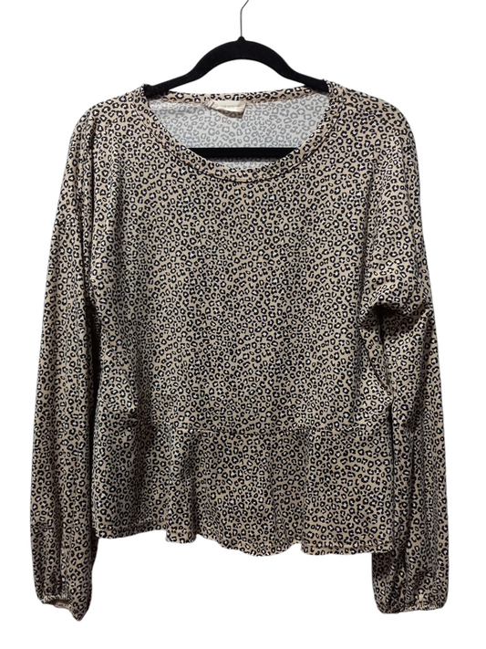 Top Long Sleeve By Altard State In Animal Print, Size: Xs