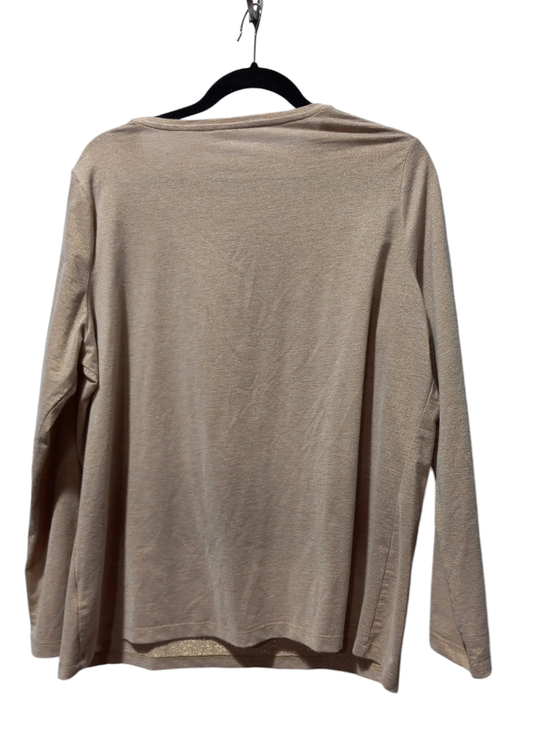 Top Long Sleeve Basic By Talbots In Gold, Size: 1x