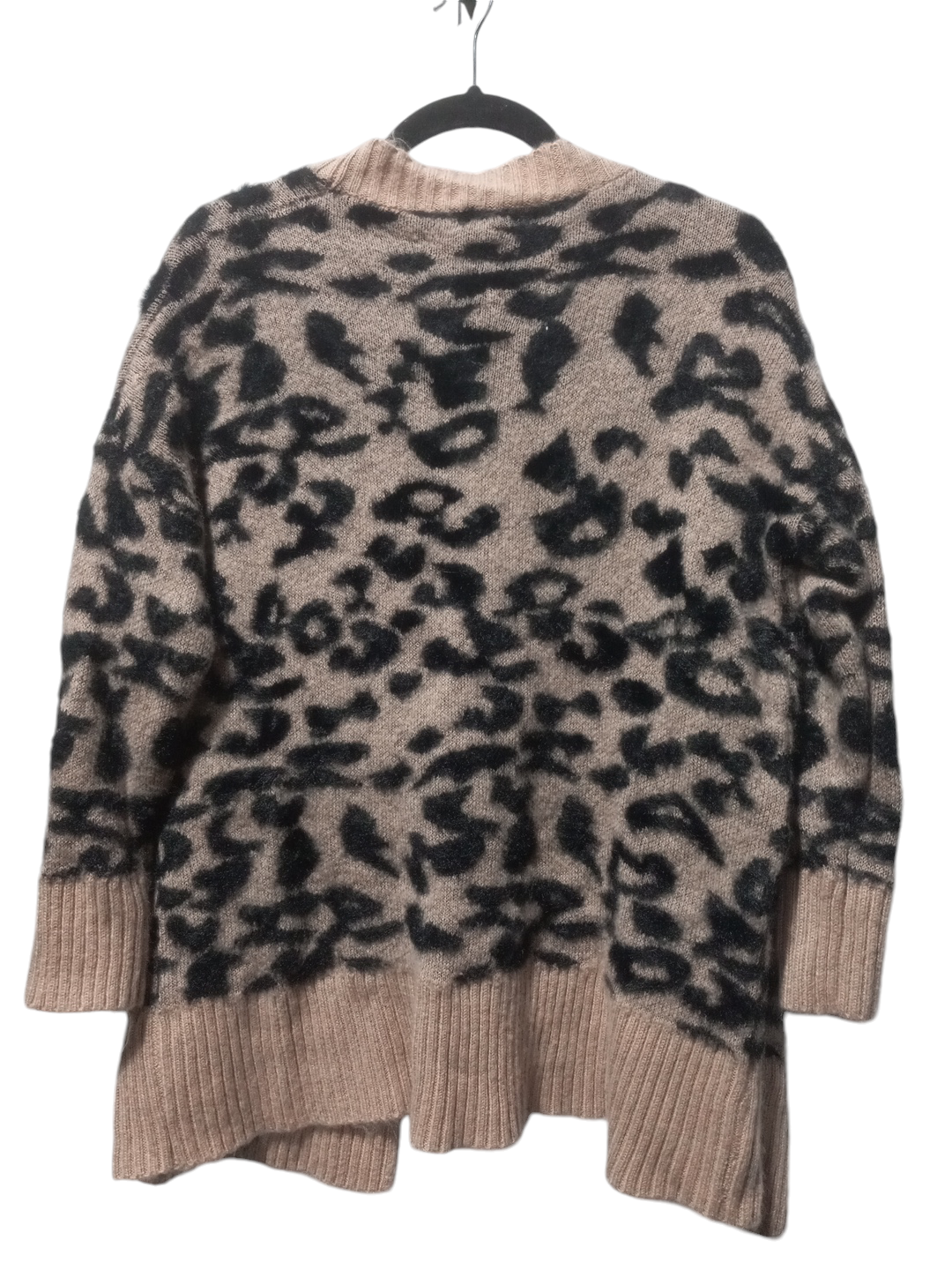 Sweater Cardigan By Debut In Animal Print, Size: Xs