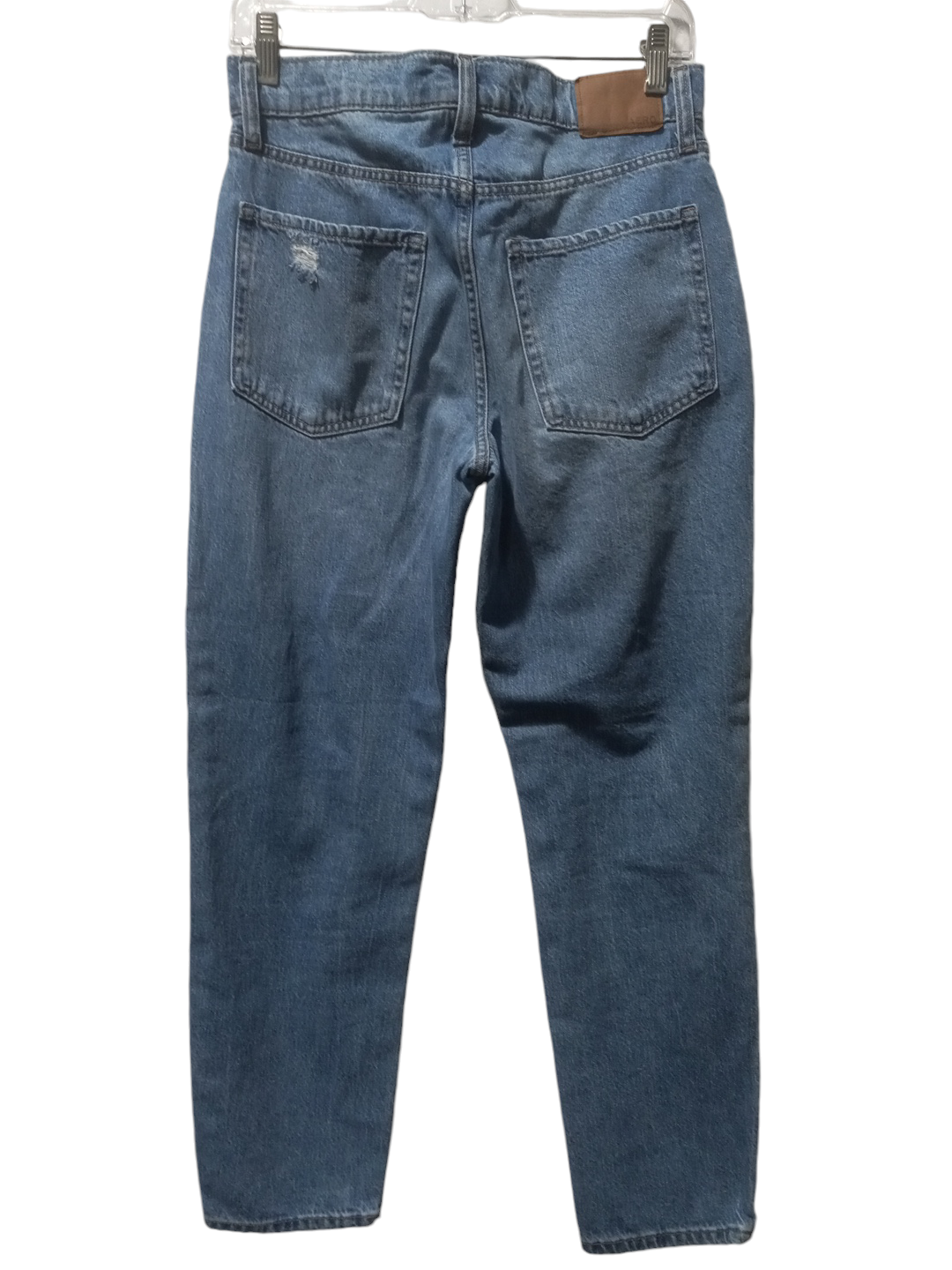 Jeans Straight By Aeropostale In Blue Denim, Size: 4