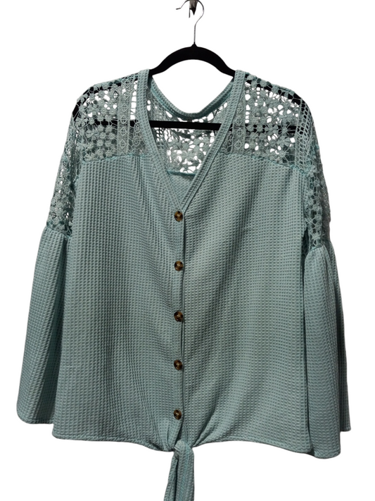 Top Long Sleeve By Clothes Mentor In Blue, Size: L