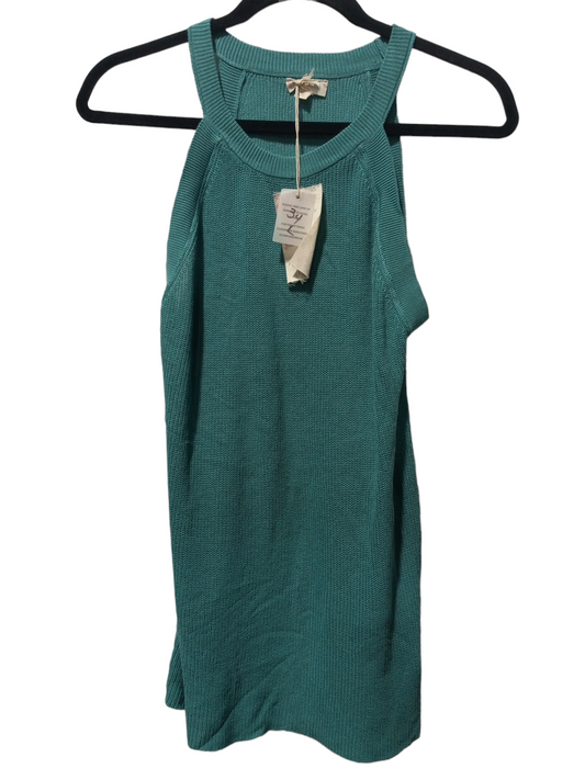 Top Sleeveless By Hem & Thread In Green, Size: L