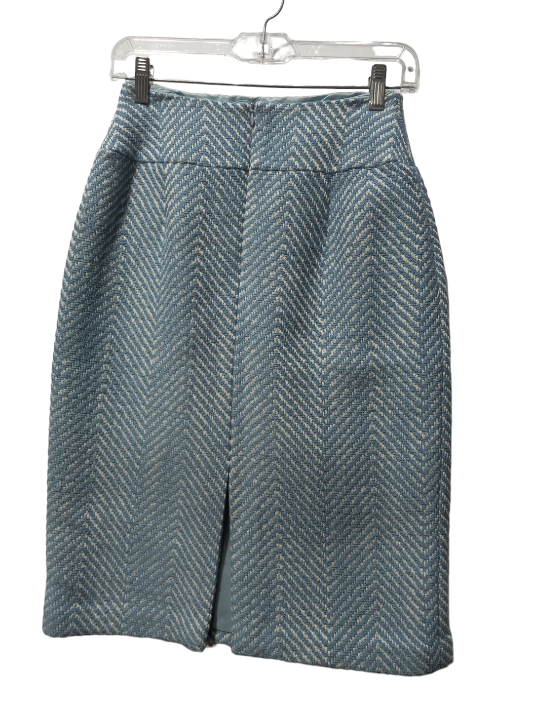 Skirt Midi By Talbots In Blue & White, Size: 4