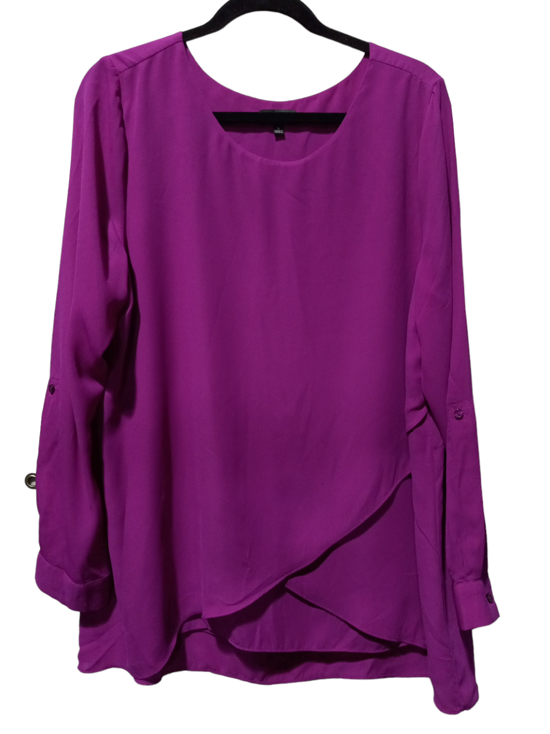 Blouse Long Sleeve By Limited In Purple, Size: Xl