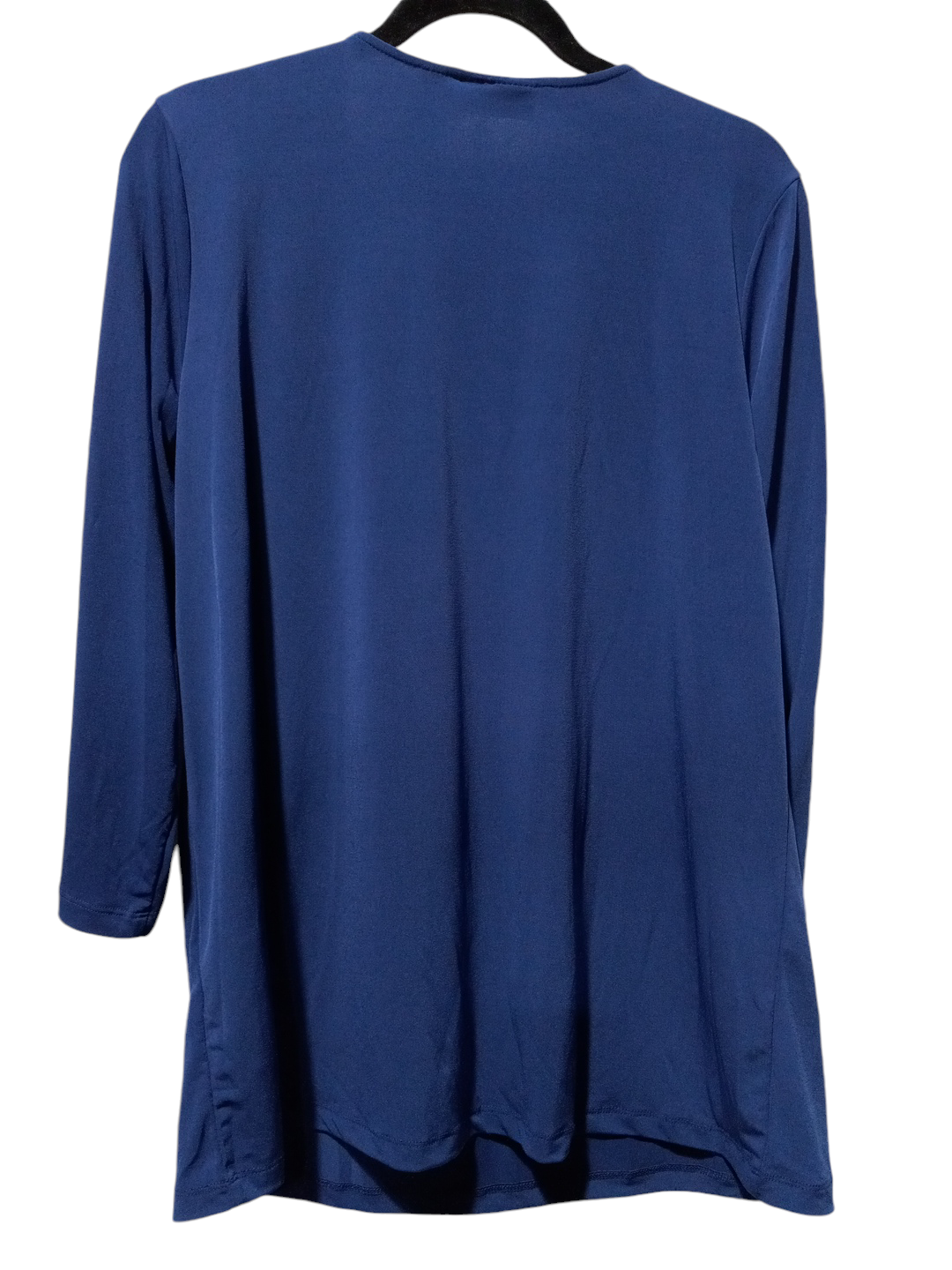 Blouse 3/4 Sleeve By Susan Graver In Blue, Size: L