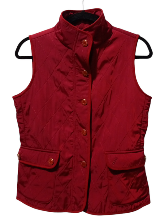 Vest Puffer & Quilted By Talbots In Red, Size: Petite