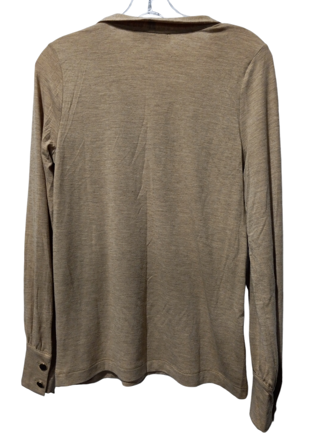 Top Long Sleeve By Loft In Tan, Size: M