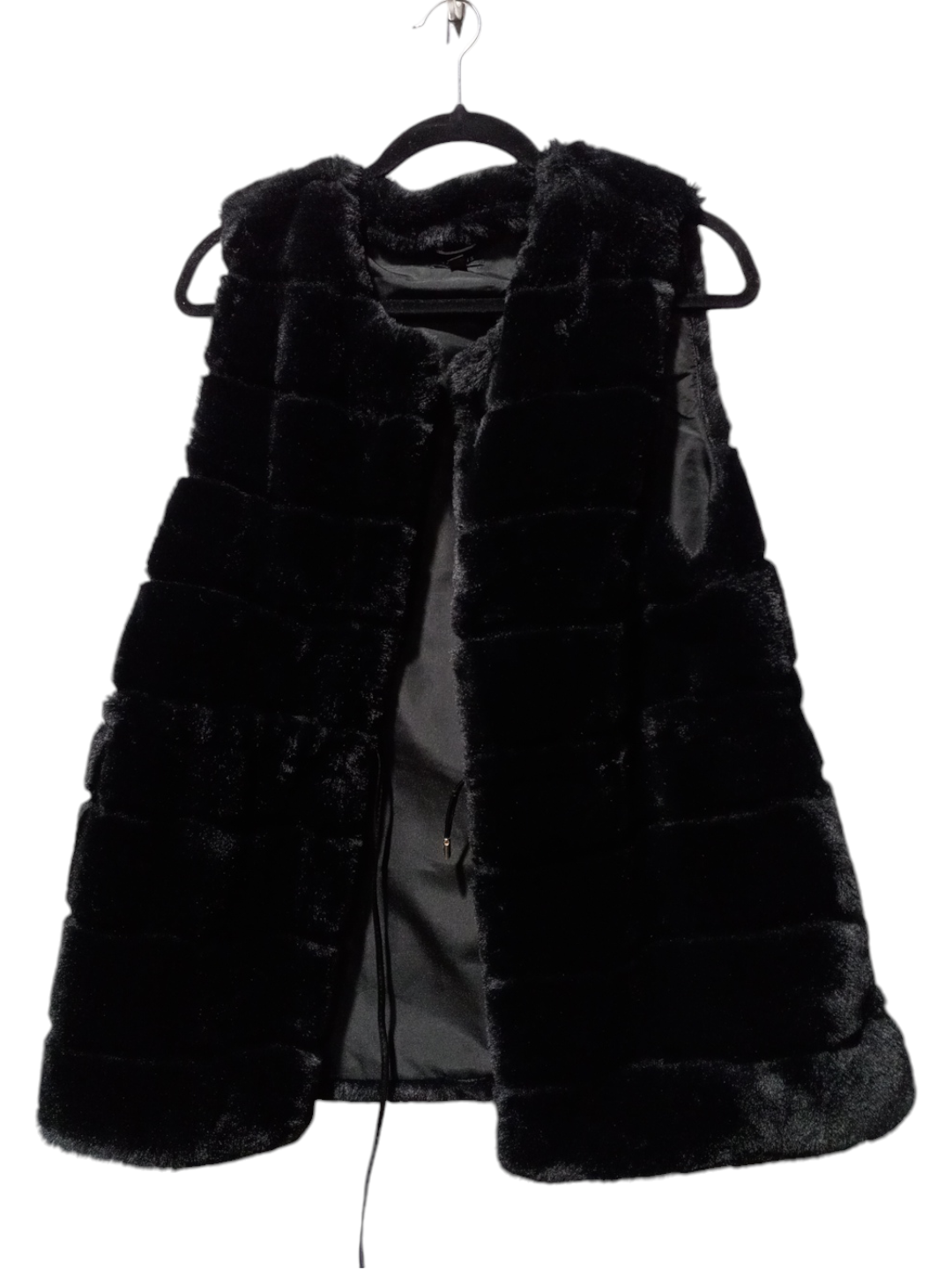 Vest Faux Fur & Sherpa By Talbots In Black, Size: S