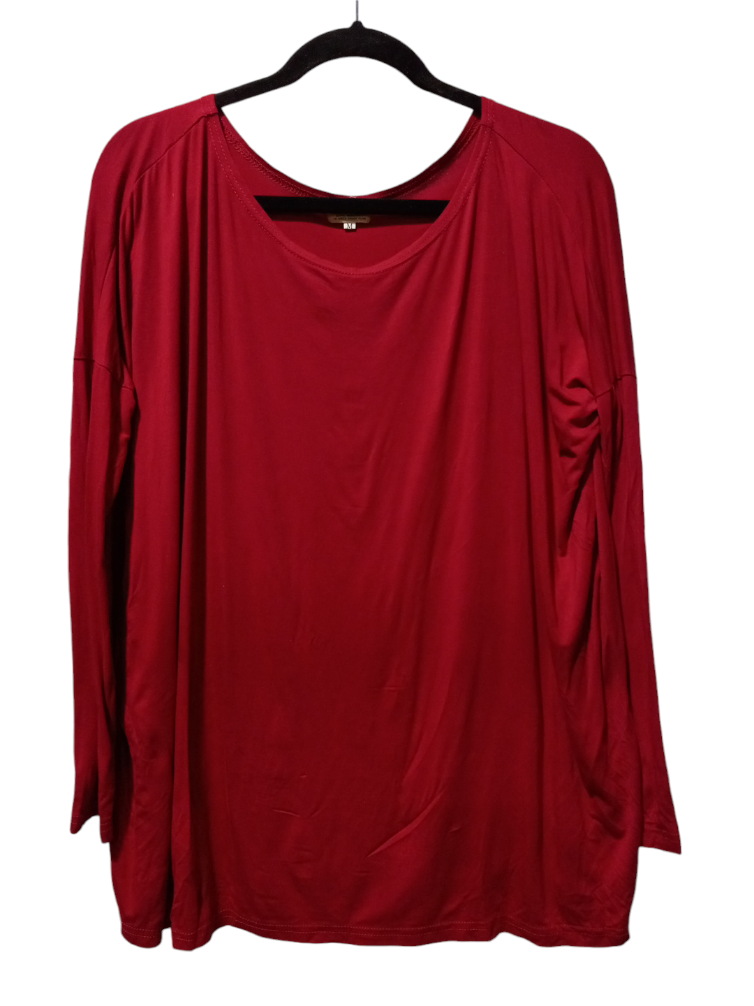 Top Long Sleeve By Piko In Red, Size: M