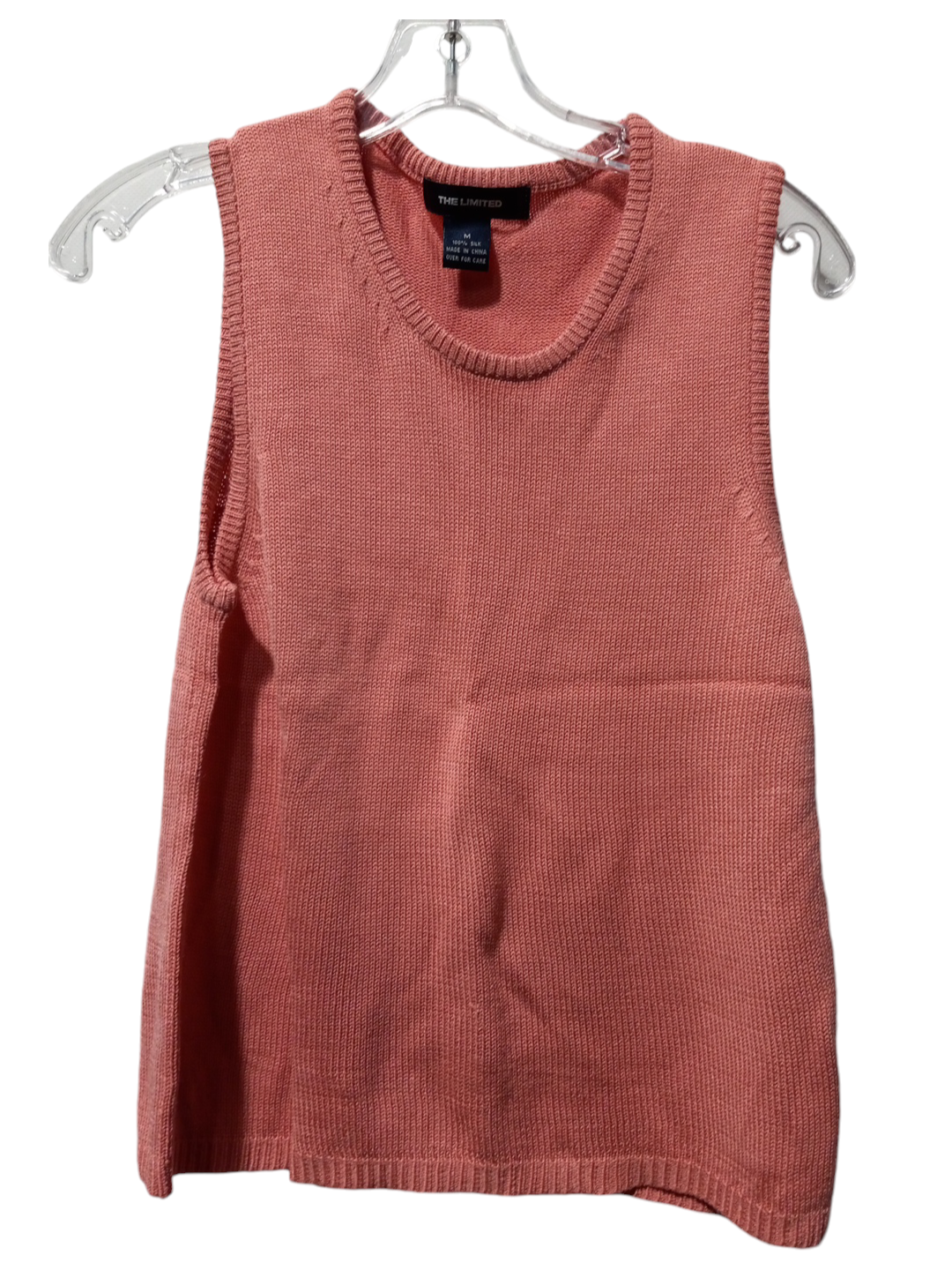 Vest Sweater By Limited In Pink, Size: M