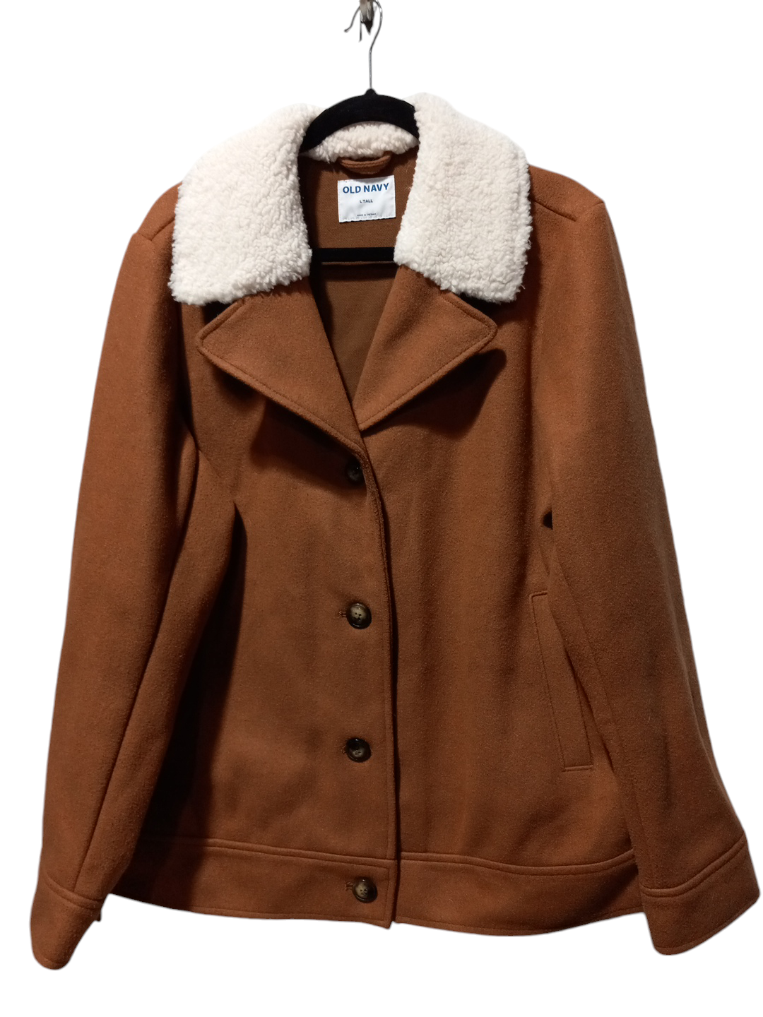 Coat Wool By Old Navy In Brown, Size: L