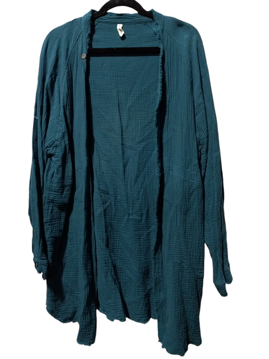 Cardigan By Clothes Mentor In Green, Size: L