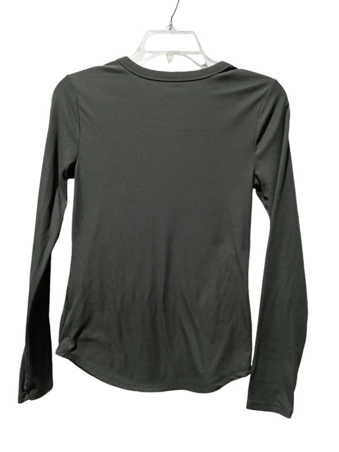 Top Long Sleeve Basic By No Boundaries In Green, Size: M