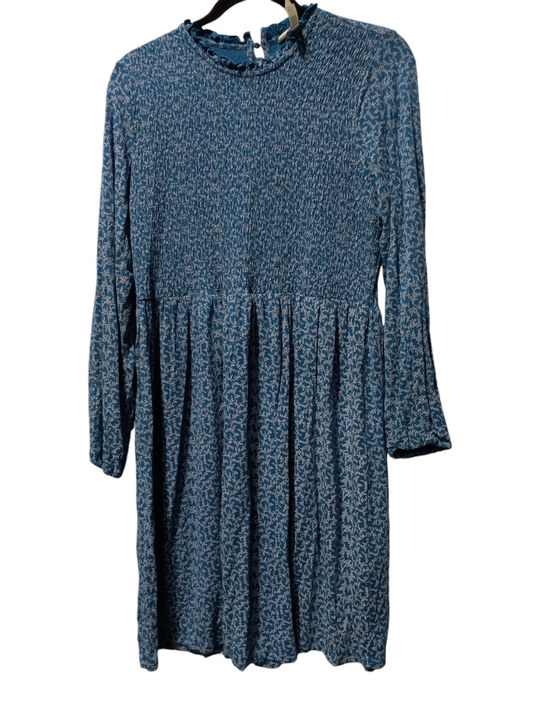 Dress Casual Midi By Matilda Jane In Blue & White, Size: L