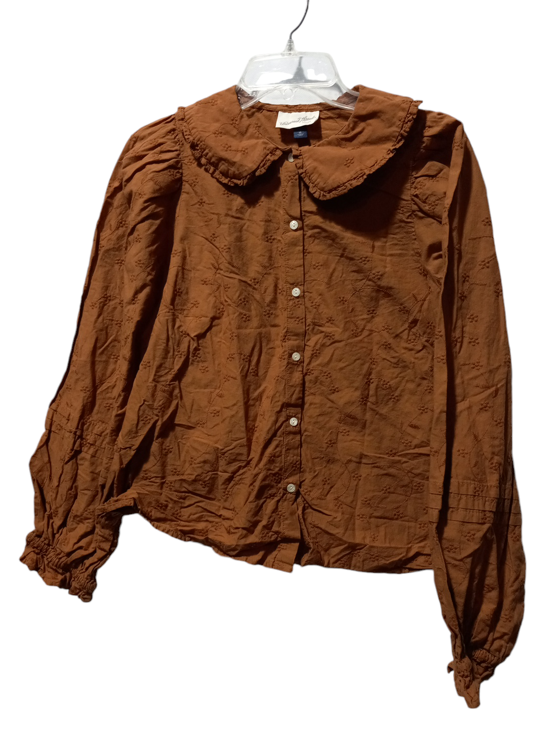 Top Long Sleeve By Universal Thread In Brown, Size: Xl