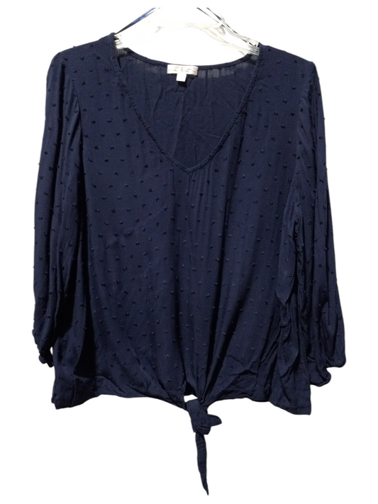 Top Long Sleeve By Clothes Mentor In Blue, Size: L