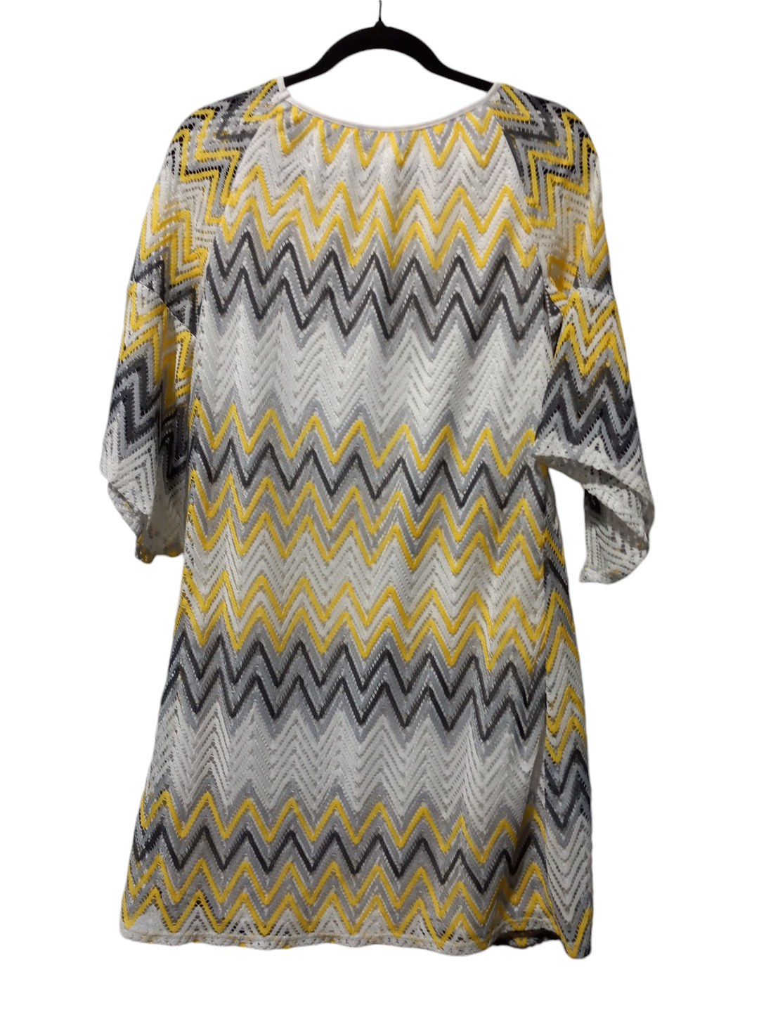 Dress Casual Midi By Tacera In Chevron Pattern, Size: M