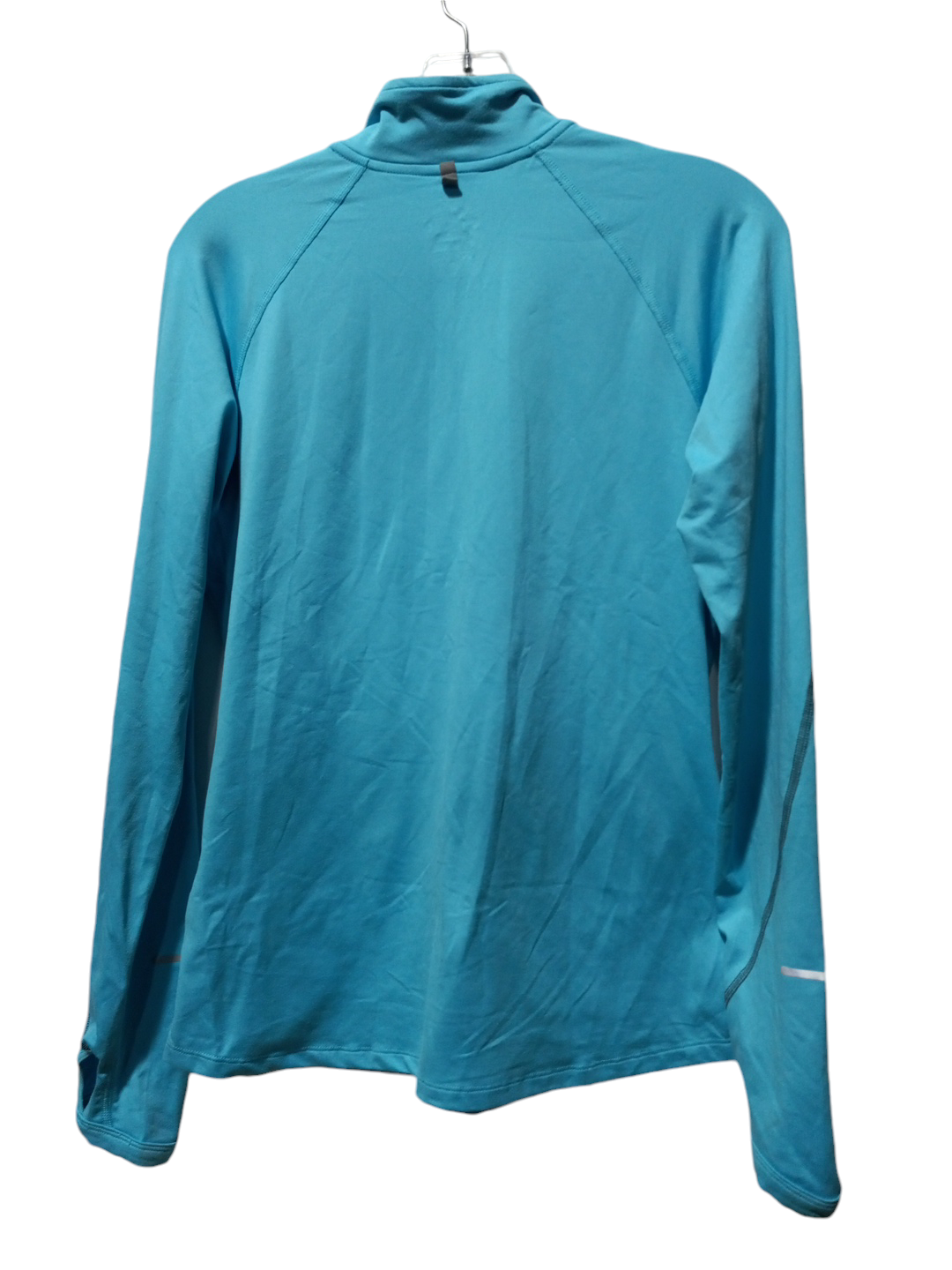 Athletic Top Long Sleeve Collar By Nike Apparel In Blue, Size: M