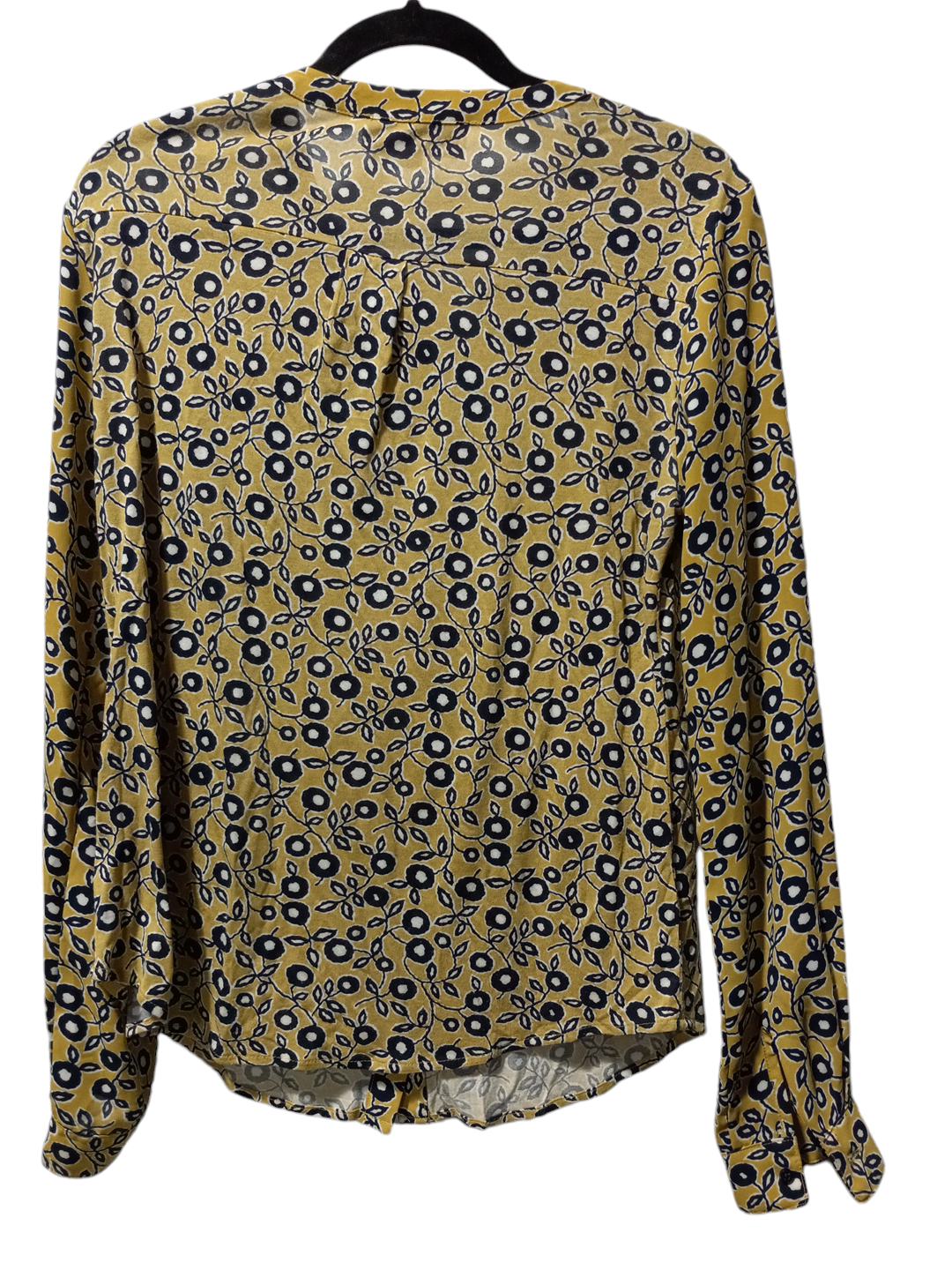 Blouse Long Sleeve By Loft In Multi-colored, Size: S