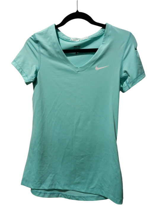 Athletic Top Short Sleeve By Nike Apparel In Blue, Size: M