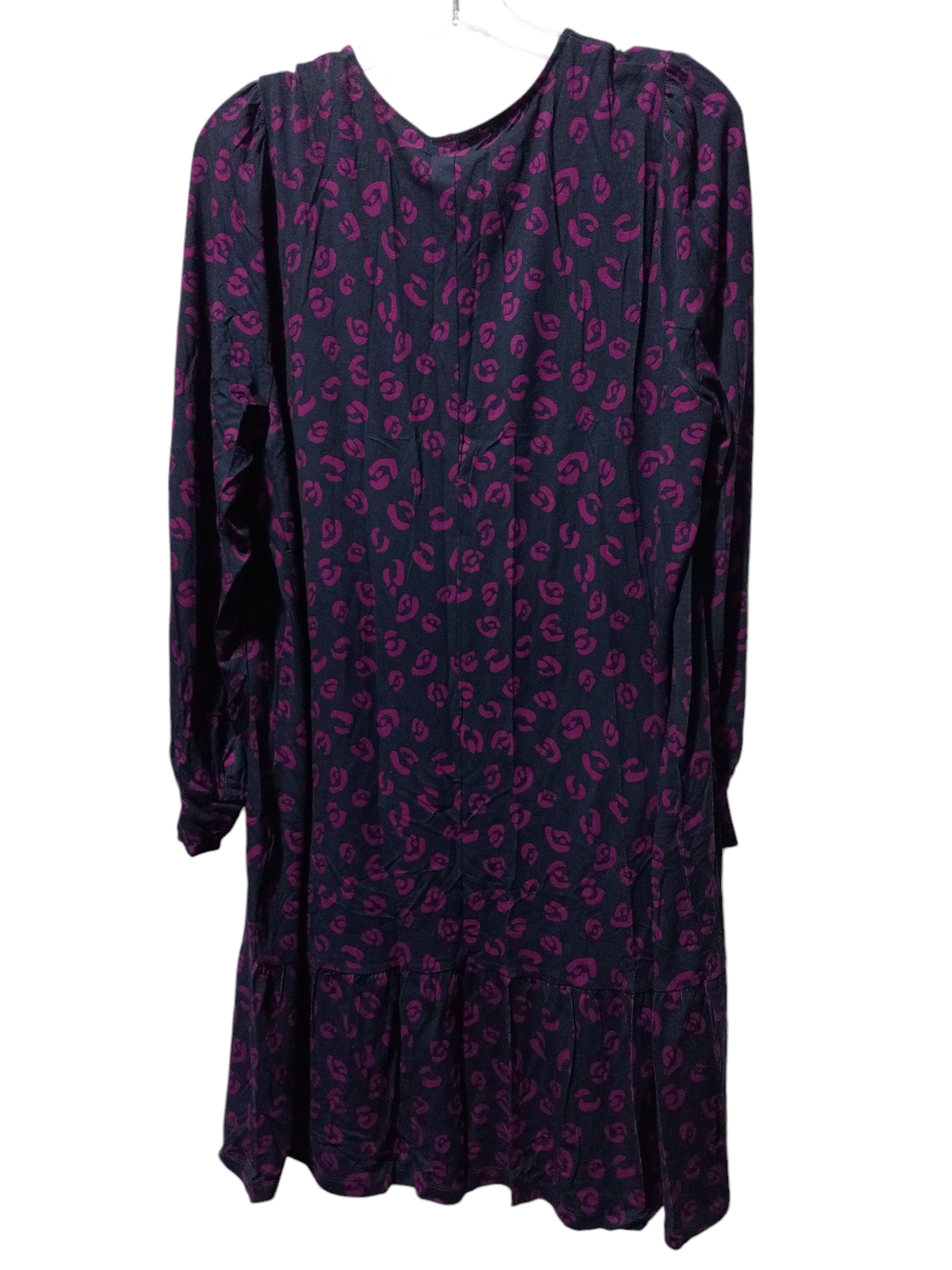 Dress Casual Midi By Loft In Blue & Purple, Size: Xl