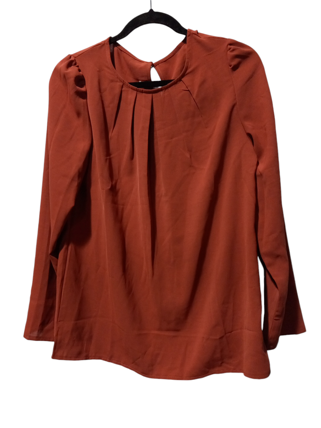 Blouse Long Sleeve By Shein In Red, Size: M