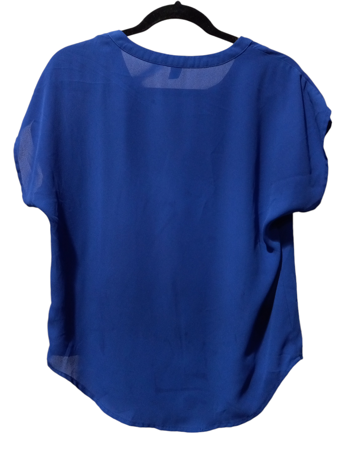 Blouse Short Sleeve By Forever 21 In Blue, Size: S