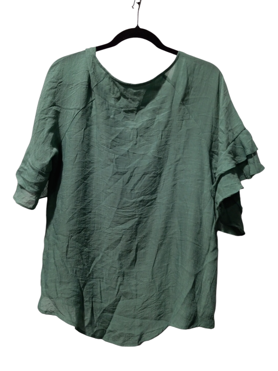 Blouse 3/4 Sleeve By Wishlist In Green, Size: S