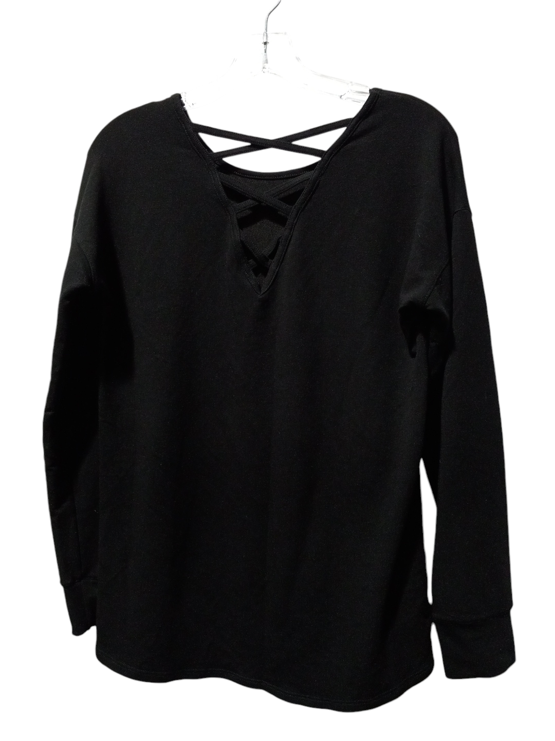 Top Long Sleeve By Danskin Now In Black, Size: S