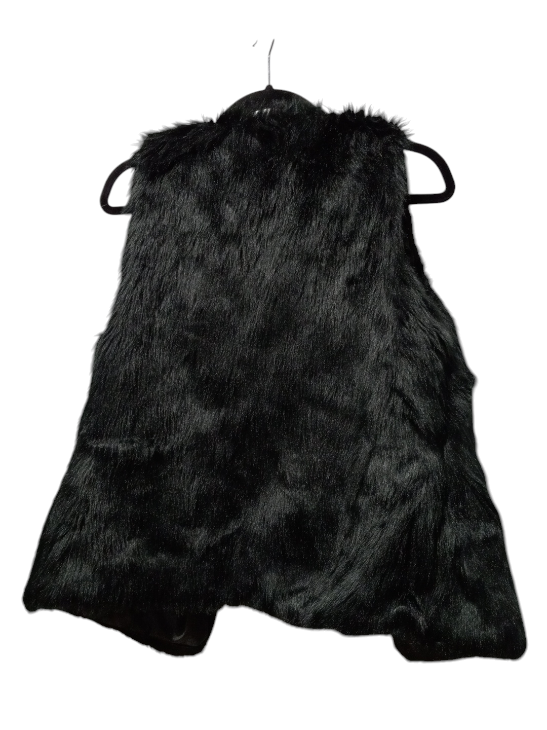 Vest Faux Fur & Sherpa By Say What In Black, Size: L