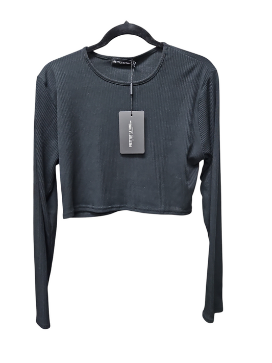 Top Long Sleeve Basic By Pretty Little Thing In Black, Size: L