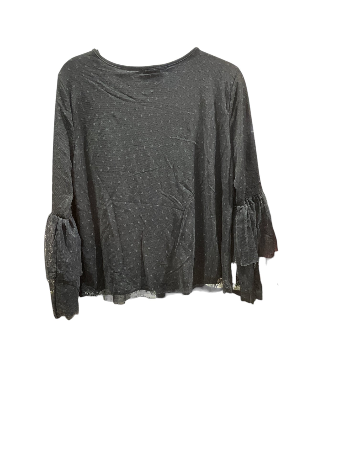 Blouse Long Sleeve By Pebble And Stone In Black, Size: Xl