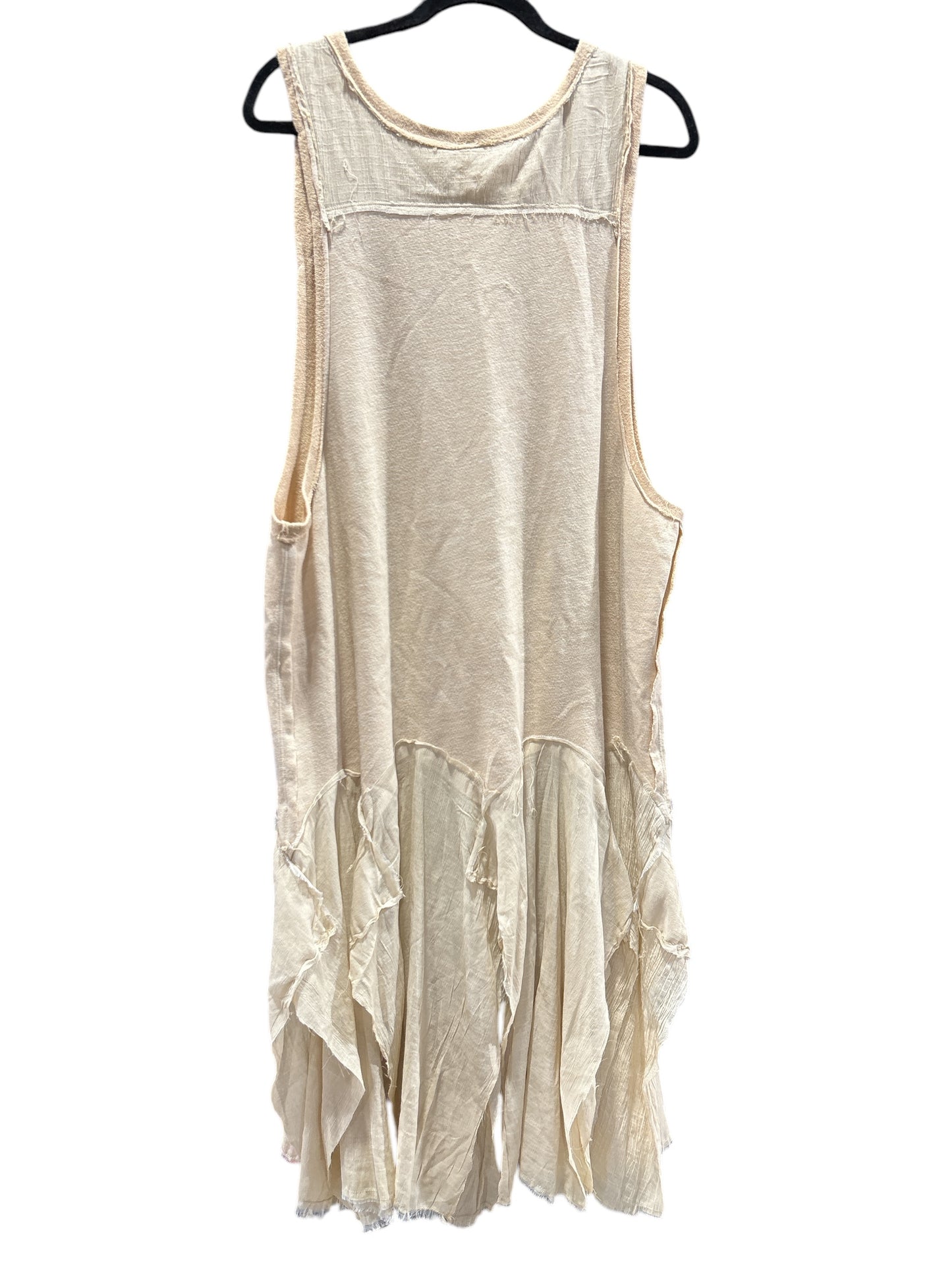 Dress Casual Midi By Free People In Tan, Size: Xl